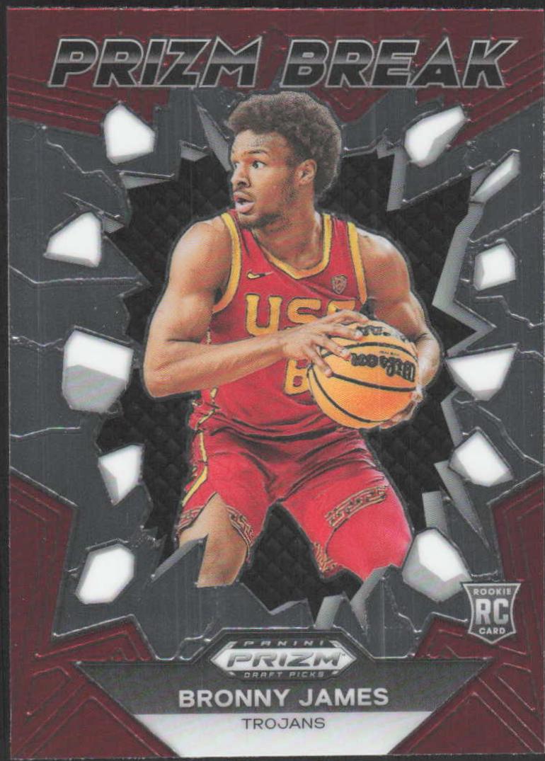 Bronny James Jr. #20 Basketball Cards 2024 Prizm Draft Picks Break