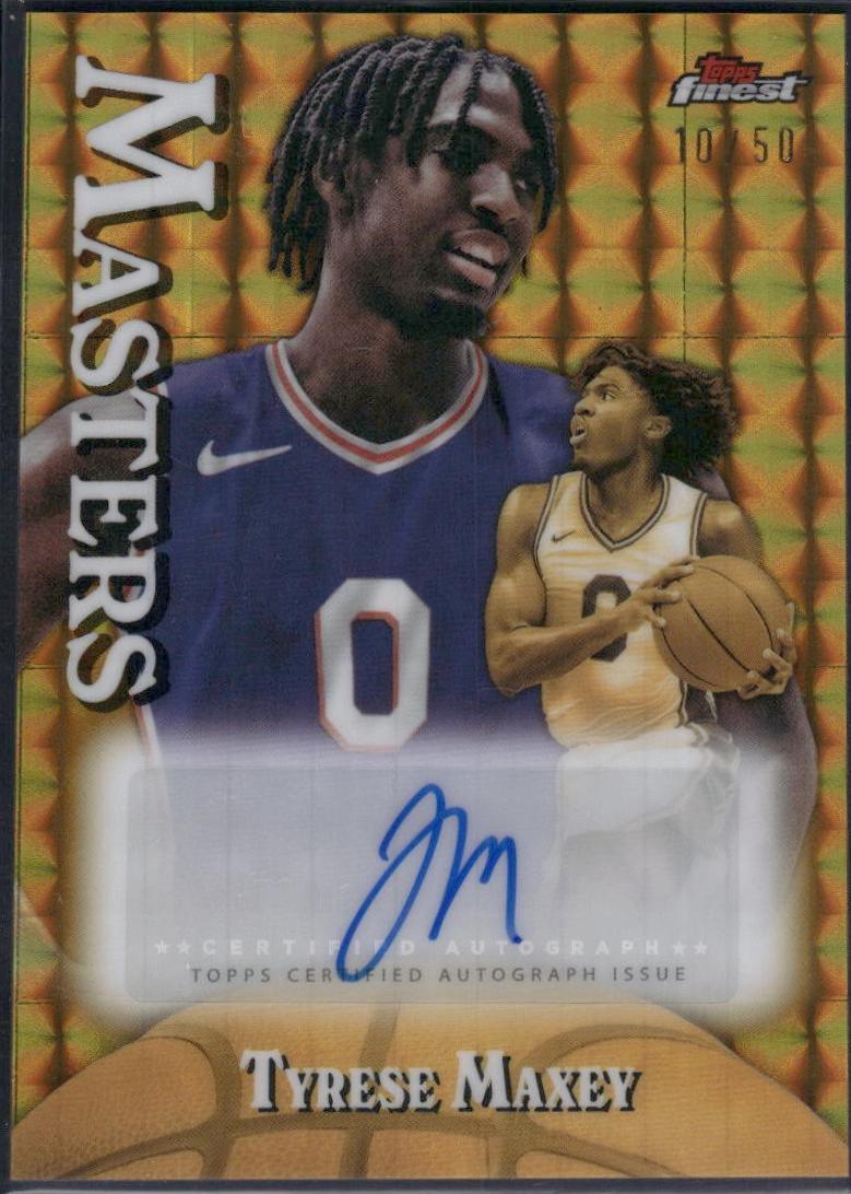 Tyrese Maxey [Gold Geometric Refractor] #MA-TM