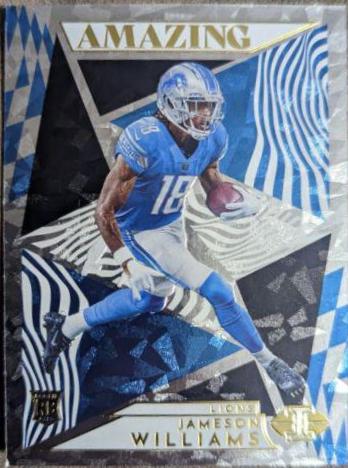 Jameson Williams #A-22 Football Cards 2022 Panini Illusions Amazing