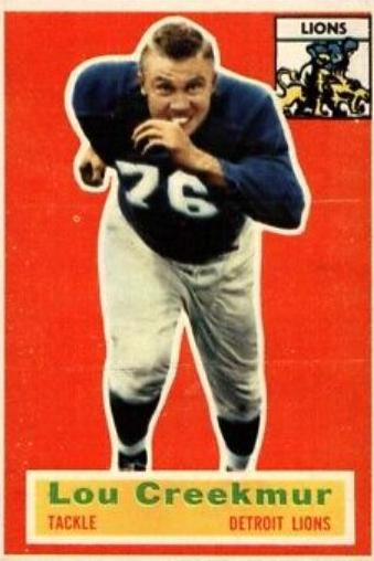 Lou Creekmur #8 Football Cards 1956 Topps