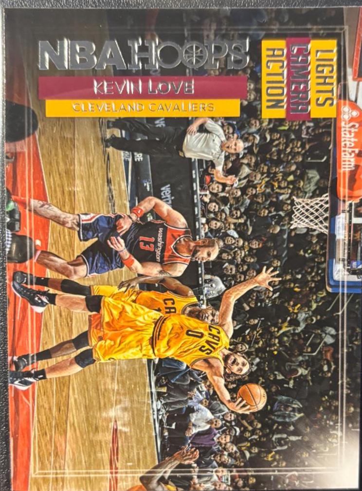Kevin Love #4 Basketball Cards 2016 Panini Hoops Lights Camera Action