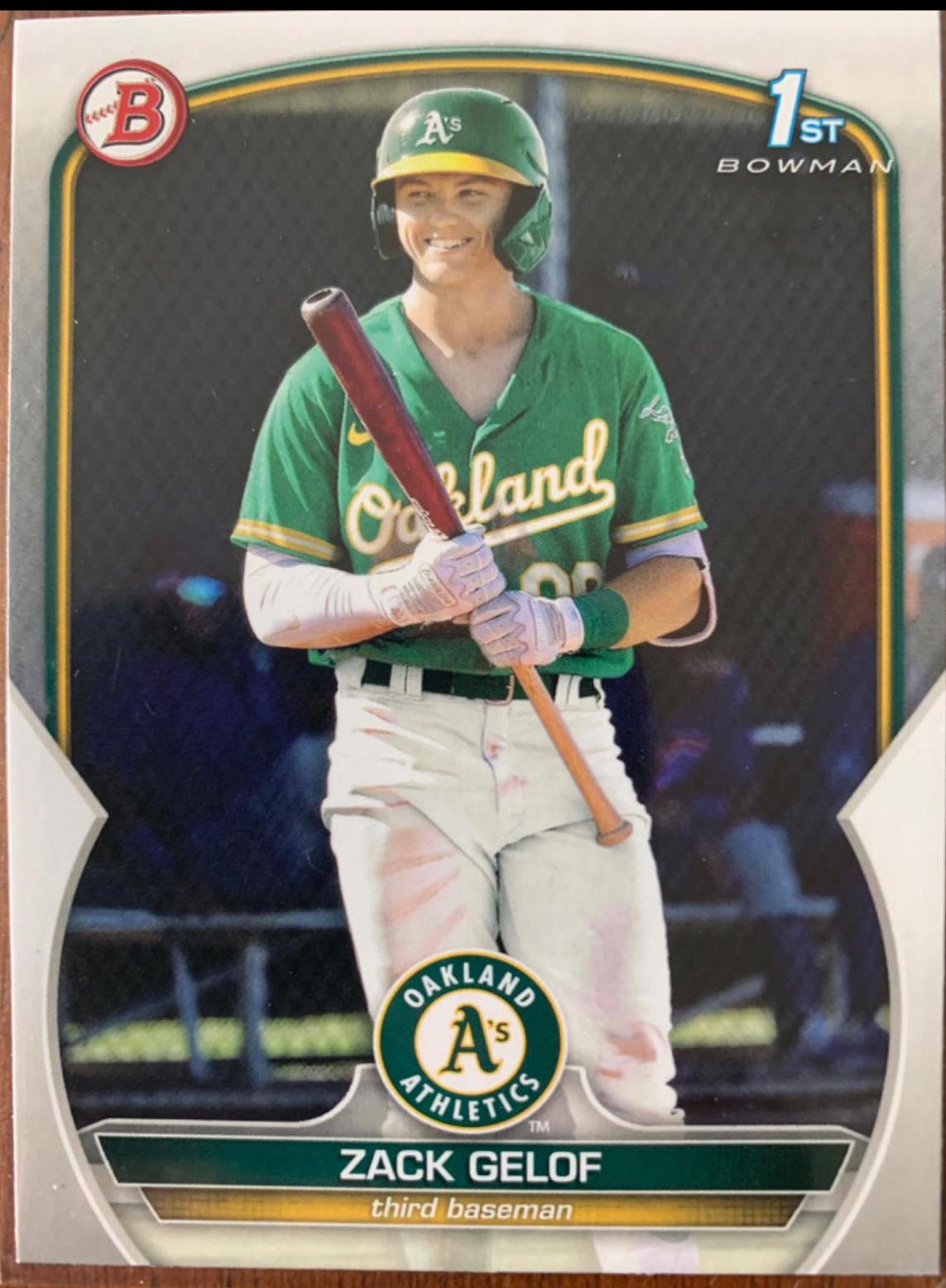 Zack Gelof #BP-1 Baseball Cards 2023 Bowman Paper Prospects