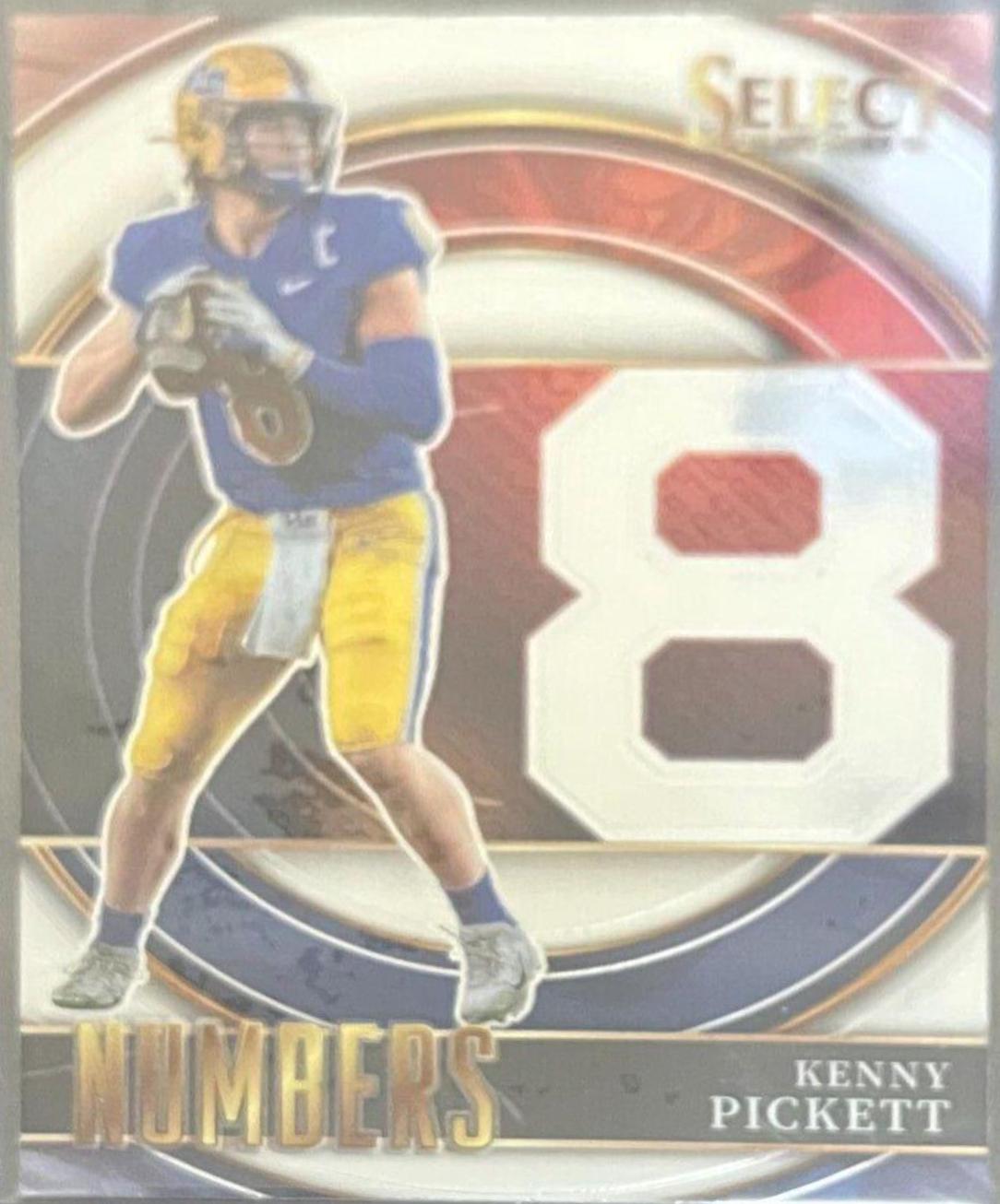 Kenny Pickett #SNKP Football Cards 2022 Panini Select Draft Picks Numbers