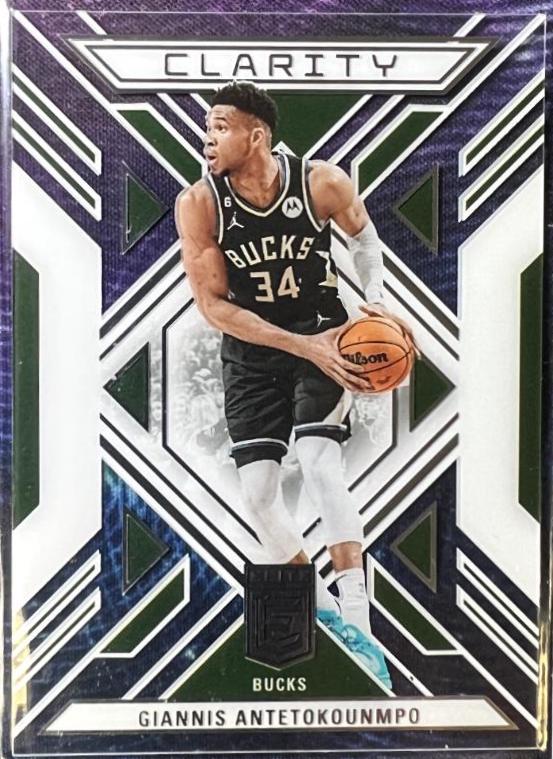 Giannis Antetokounmpo #9 Basketball Cards 2023 Donruss Elite Clarity