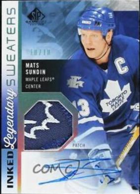 Mats Sundin #IS-SU 2021 Sp Game Used Inked Sweaters Autograph Hockey