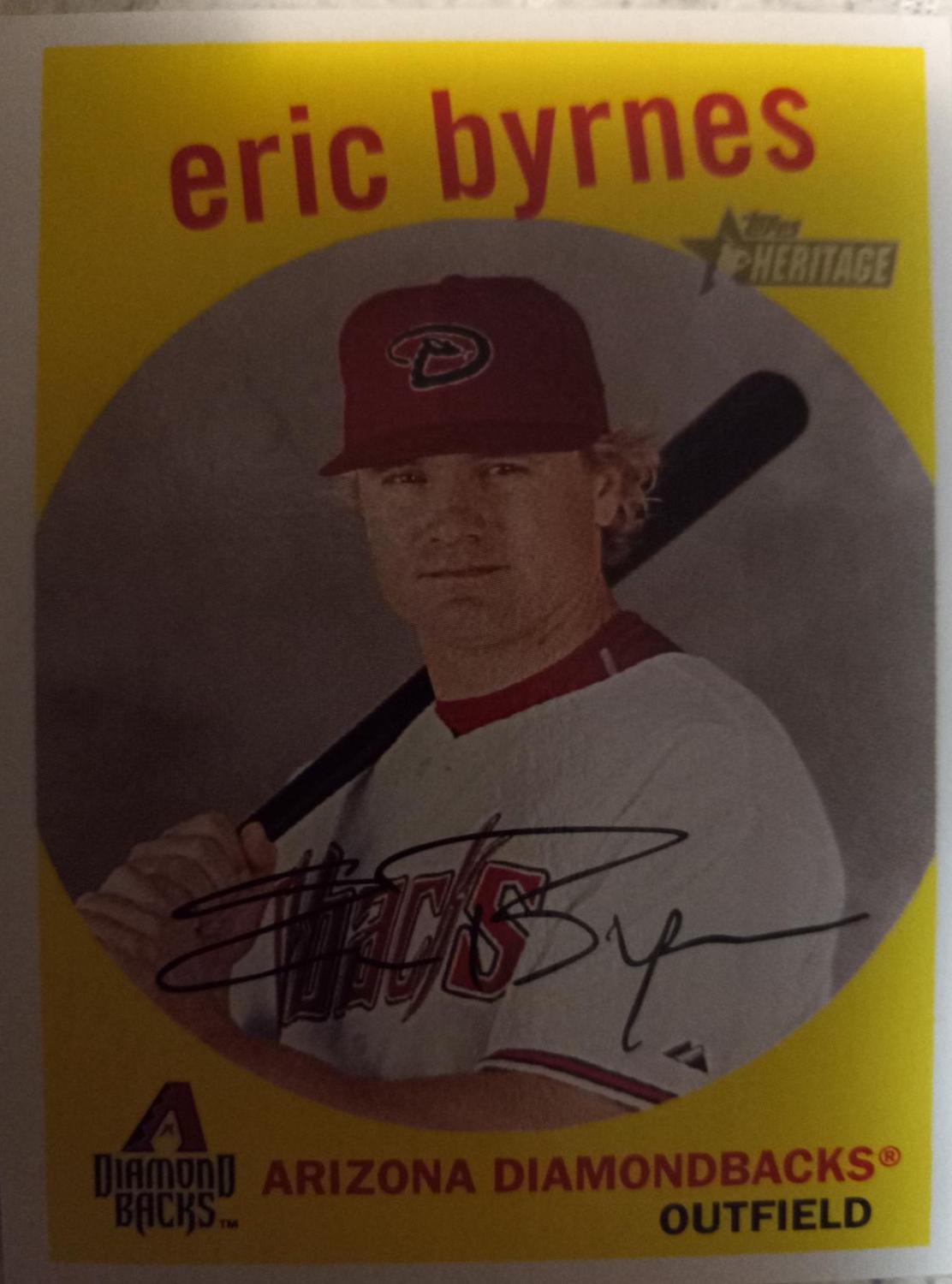 Eric Byrnes #3 Baseball Cards 2008 Topps Heritage