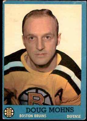 Doug Mohns #6 Hockey Cards 1962 Topps