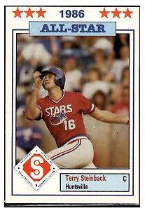Terry Steinbach #10 Baseball Cards 1986 Southern League All Stars