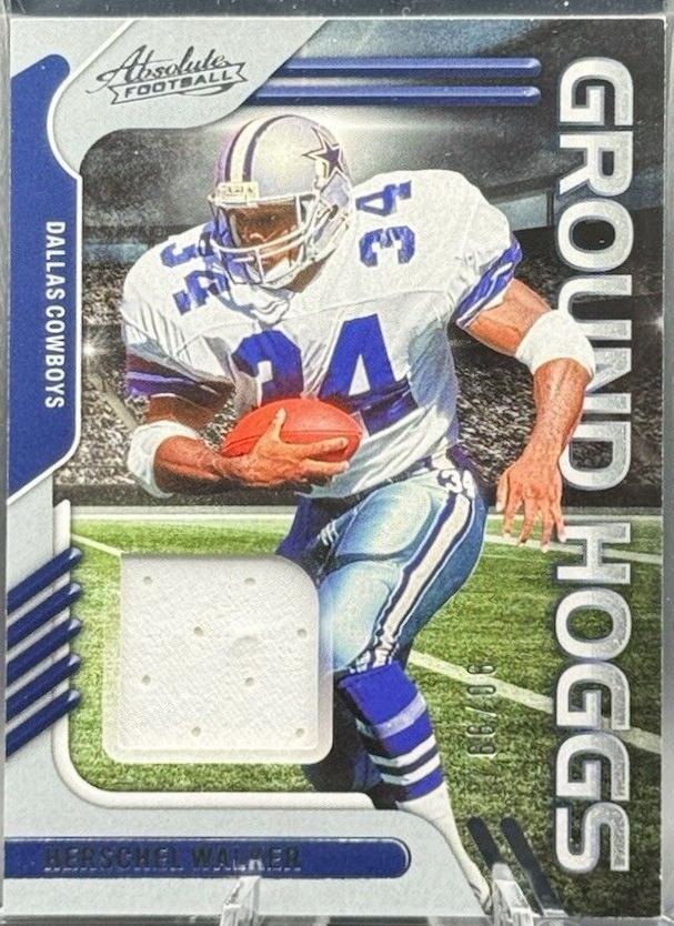 Herschel Walker #GH-19 Football Cards 2022 Panini Absolute Ground Hoggs Materials