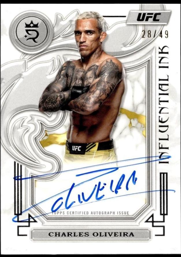 Charles Oliveira #IIA-COA Ufc Cards 2024 Topps Royalty UFC Influential Ink