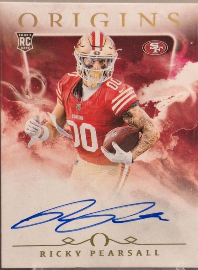 Ricky Pearsall #RAU-RPE Football Cards 2024 Panini Origins Rookie Autograph