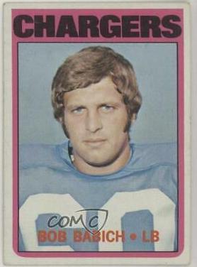 Bob Babich #89 Football Cards 1972 Topps