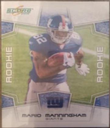 Mario Manningham #395 Football Cards 2008 Panini Score