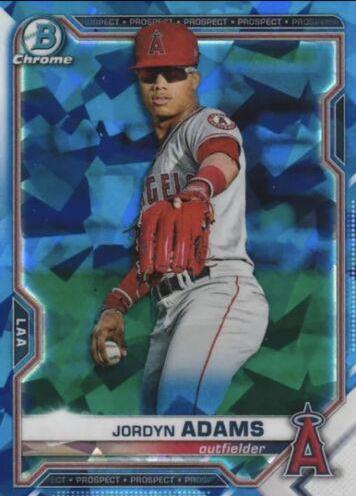 Jordyn Adams #BCP-156 Baseball Cards 2021 Bowman Chrome Sapphire Prospects