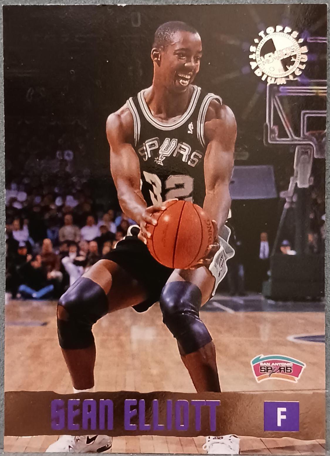 Sean Elliott #7 Basketball Cards 1995 Stadium Club Members Only 50