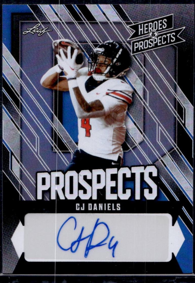 CJ Daniels #AP-CJD1 2024 Leaf Heroes & Prospects Prospect Autograph Football