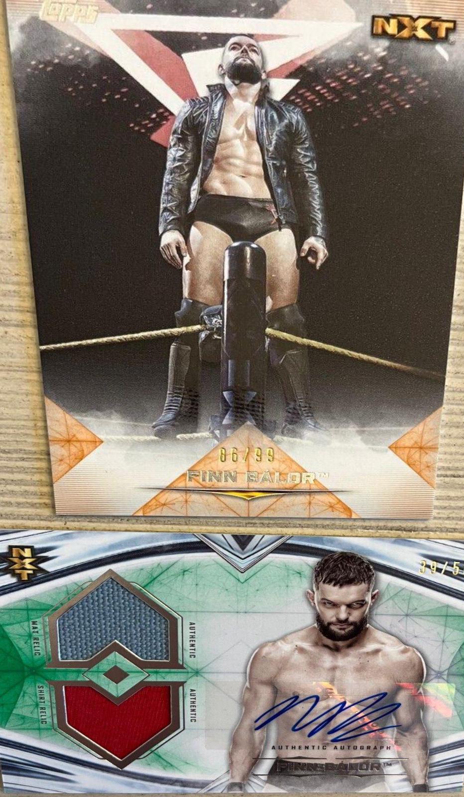 Finn Balor #DRA-FB Wrestling Cards 2020 Topps WWE Undisputed Dual Relic Autographs