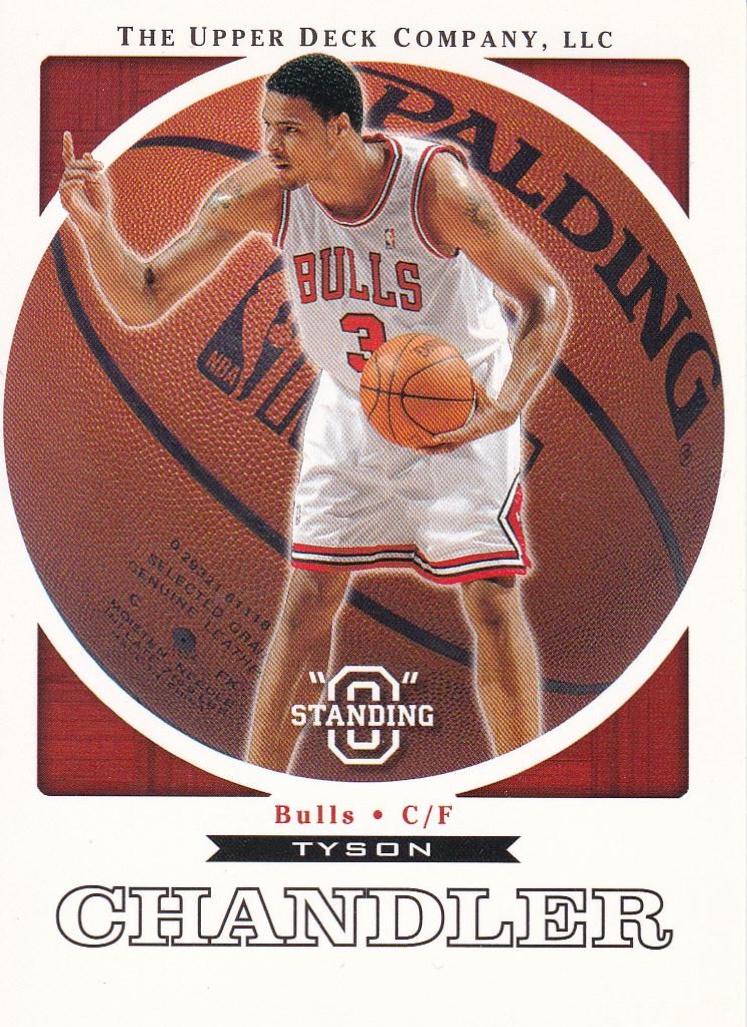 Tyson Chandler #8 Basketball Cards 2003 Upper Deck Standing O