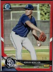 Adrian Morejon [Red Refractor] #BCP-73 Baseball Cards 2018 Bowman Chrome Prospects Prices