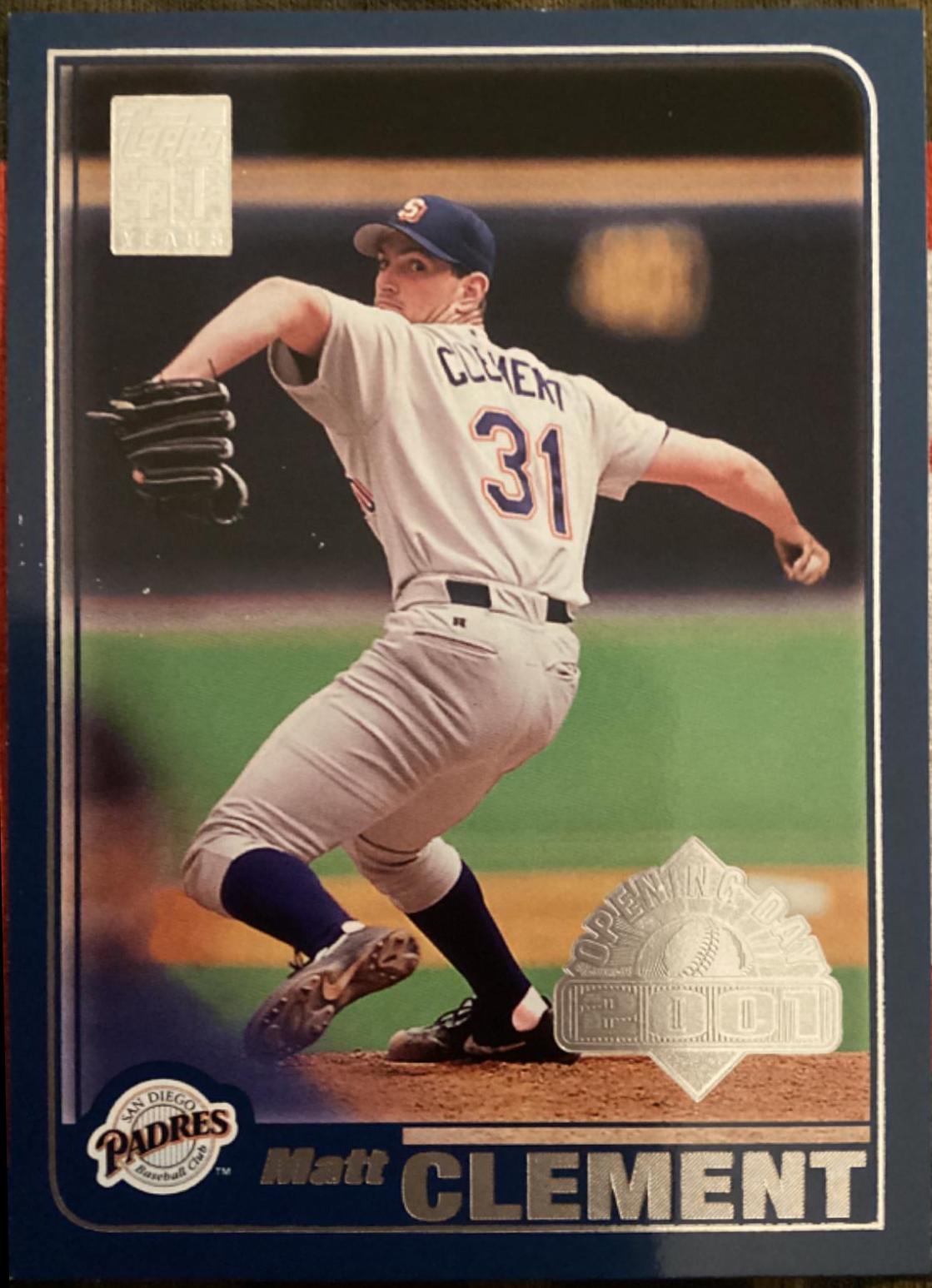 Matt Clement #23 Baseball Cards 2001 Topps Opening Day