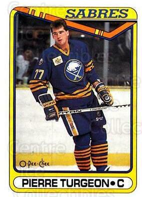 Pierre Turgeon #66 Hockey Cards 1990 Topps Tiffany