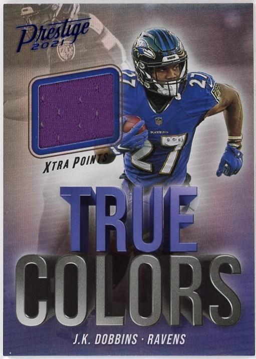 J.K. Dobbins #TC-JKD Football Cards 2021 Panini Prestige True Colors