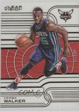 Kemba Walker Red #47 Basketball Cards 2015 Panini Clear Vision