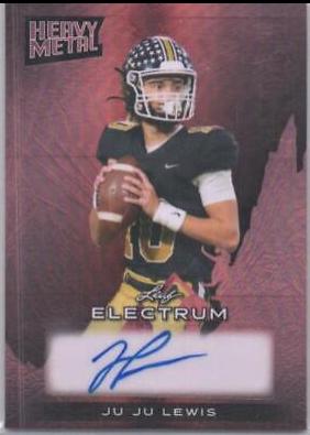 Ju Ju Lewis #L-JL1 2024 Pro Set Metal Lit Football