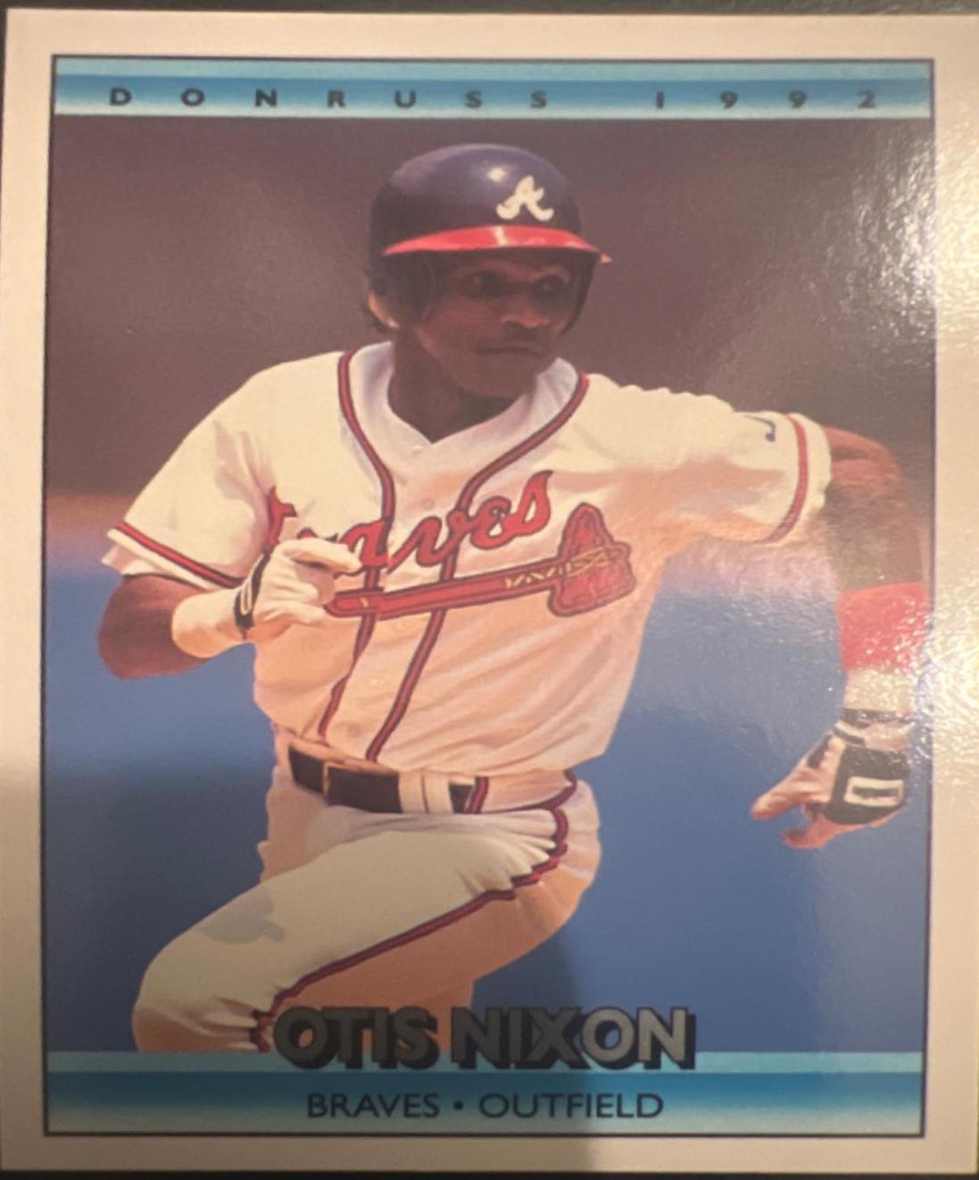 Otis Nixon #41 Baseball Cards 1992 Donruss