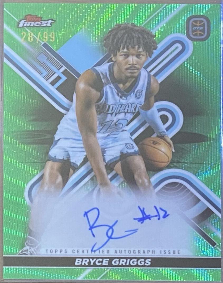 Bryce Griggs #FA-BG 2022 Topps Finest Overtime Elite Autograph Basketball