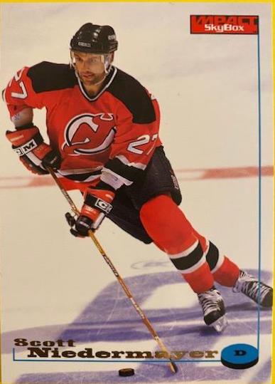 Scott Niedermayer #70 Hockey Cards 1996 SkyBox Impact