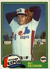 Bill Gullickson #578 Baseball Cards 1981 Topps Prices
