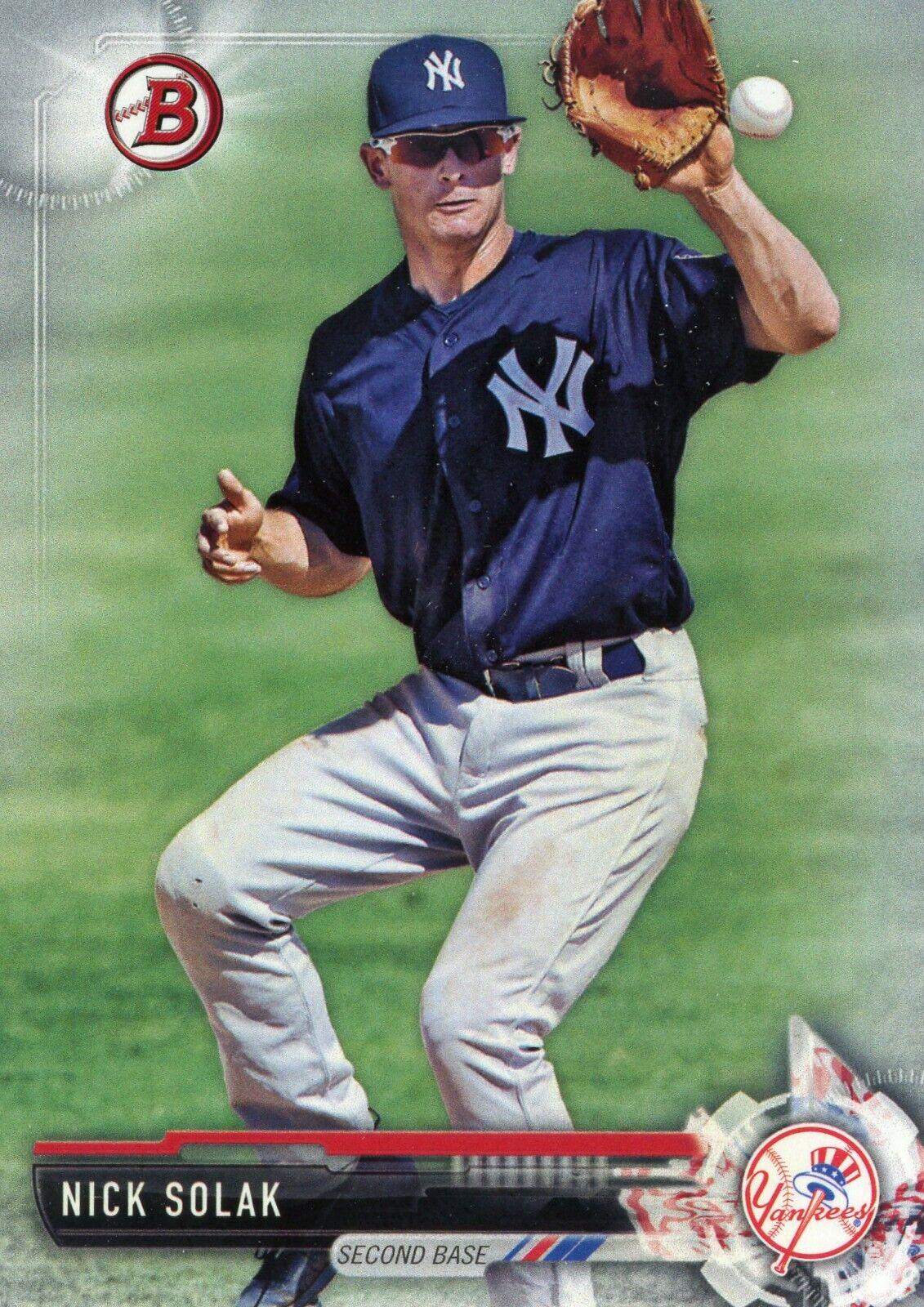 Nick Solak #BD10 Baseball Cards 2017 Bowman Draft