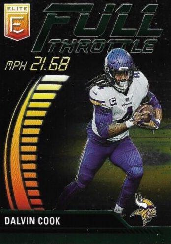 Dalvin Cook #FT-DC Football Cards 2023 Panini Donruss Elite Full Throttle