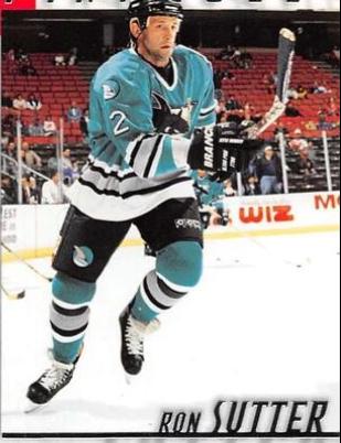 Ron Sutter #106 Hockey Cards 1997 Pinnacle Be A Player
