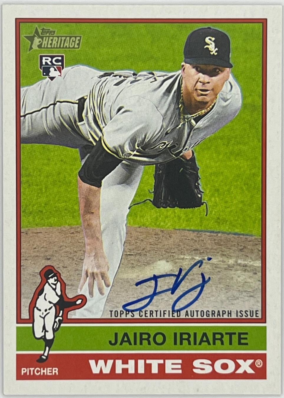 Jairo Iriarte #ROA-JI Baseball Cards 2025 Topps Heritage Real One Autograph
