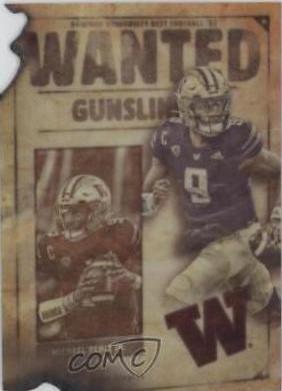 Michael Penix Jr. #GSB-4 Football Cards 2023 Bowman's Best University Gunslingers and Bandits Die Cuts