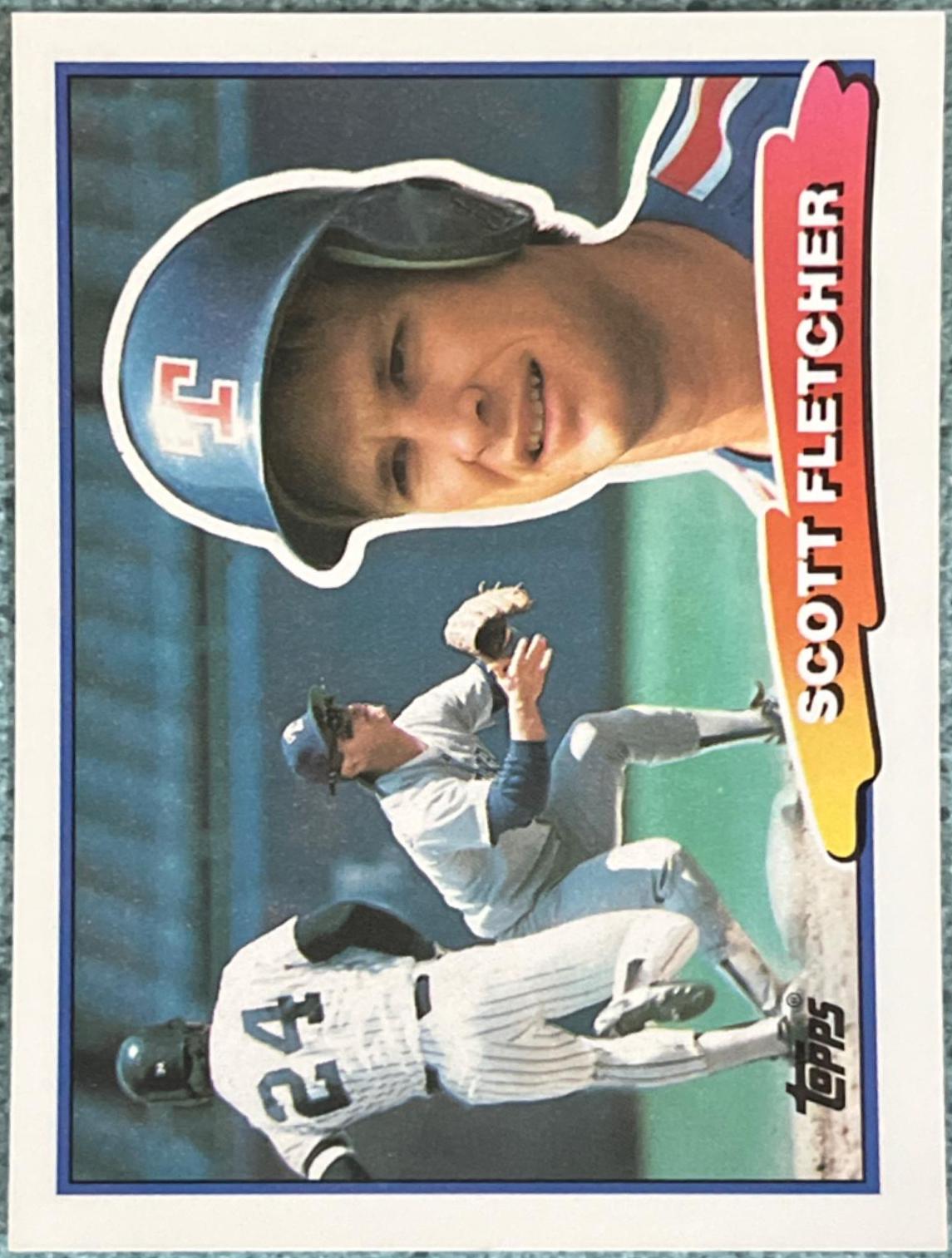 Scott Fletcher #19 Baseball Cards 1988 Topps Big