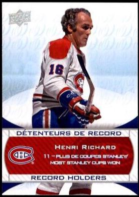 Henri Richard #248 2008 Upper Deck Montreal Canadiens Centennial Hockey
