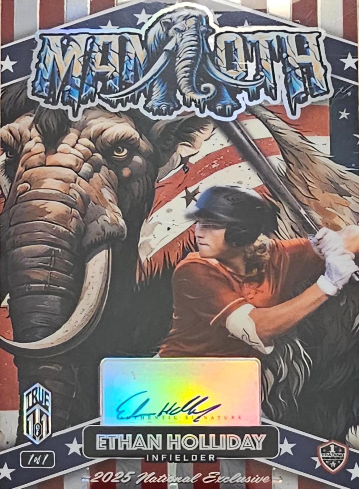 Ethan Holliday #DMMTA05-EHA 2025 Wild Card Patriotic Mammoths Baseball