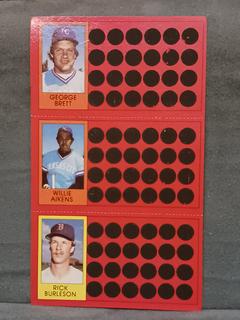George Brett, Willie Aikens, Rick Burleson #1, 27, 37