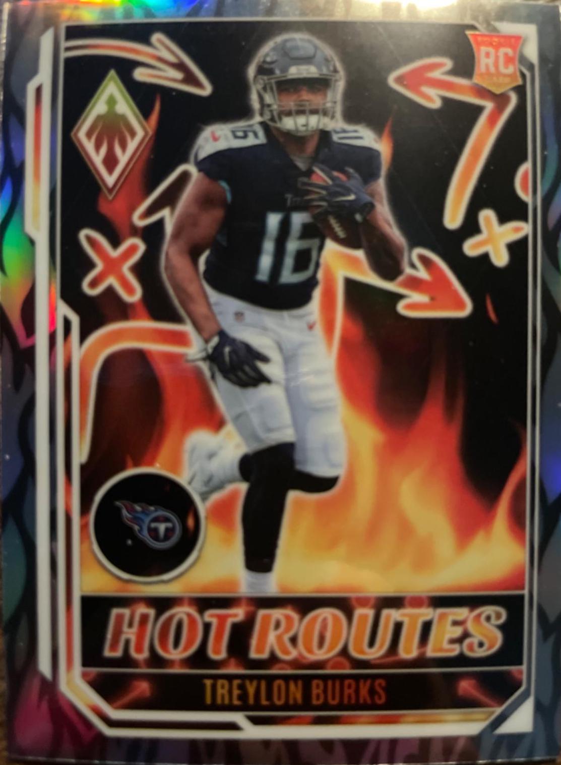 Treylon Burks #HR-6 Football Cards 2022 Panini Phoenix Hot Routes