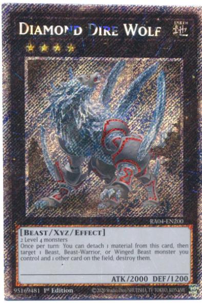 Diamond Dire Wolf RA04-EN200 YuGiOh Quarter Century Stampede