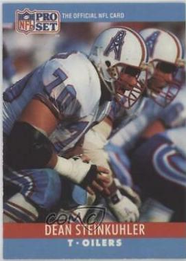 Dean Steinkuhler #124 Football Cards 1990 Pro Set FACT Cincinnati