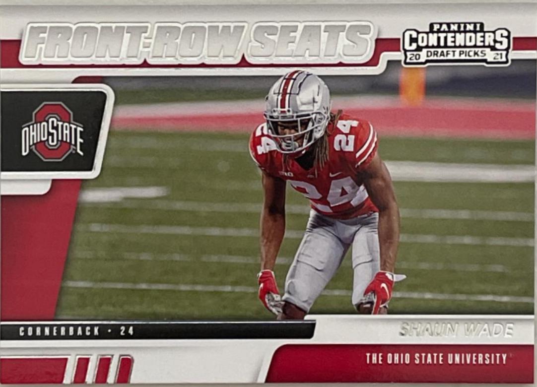 Shaun Wade #12 Football Cards 2021 Panini Contenders Draft Picks Front Row Seats