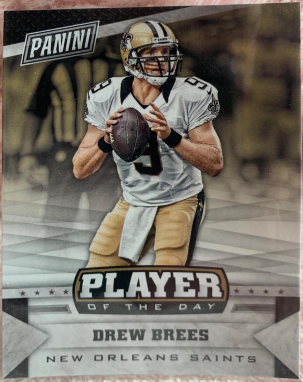 Drew Brees #15 Football Cards 2016 Panini Playbook Player of the Day