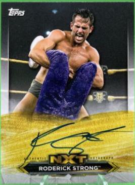 Roderick Strong #A-RS Wrestling Cards 2020 Topps WWE NXT Roster Autographs