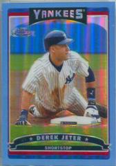 Derek Jeter [Blue Refractor] #191 Baseball Cards 2006 Topps Chrome Prices
