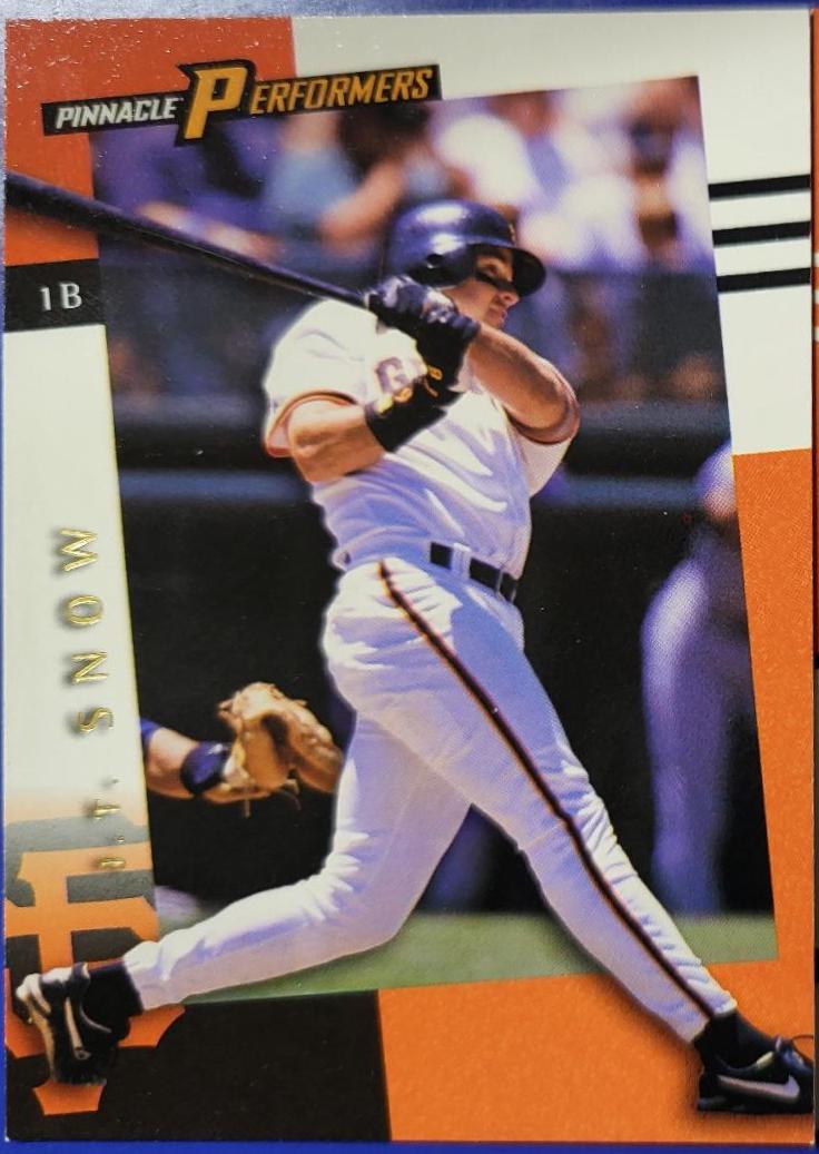 J.T. Snow #68 Baseball Cards 1998 Pinnacle Performers
