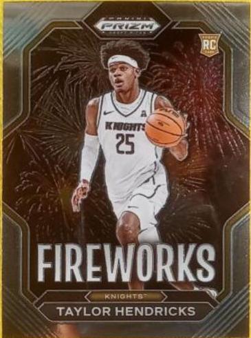 Taylor Hendricks #2 Basketball Cards 2023 Panini Prizm Draft Picks Fireworks